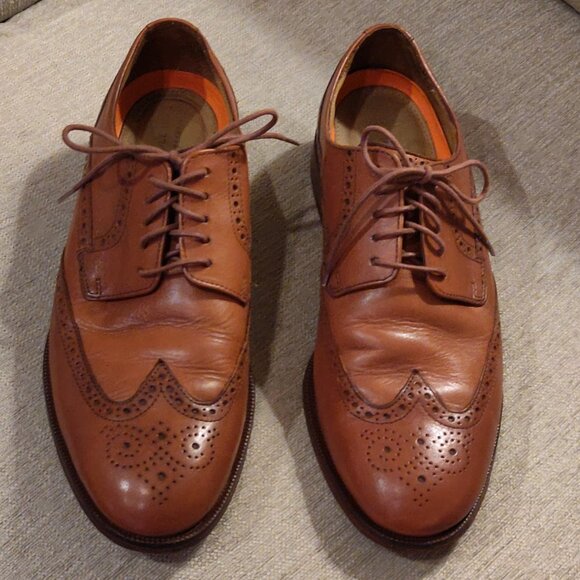 Cole Haan Grand 0's Leather Wing Tip Oxford Shoes Men's SIZE 9 - Picture 2 of 10